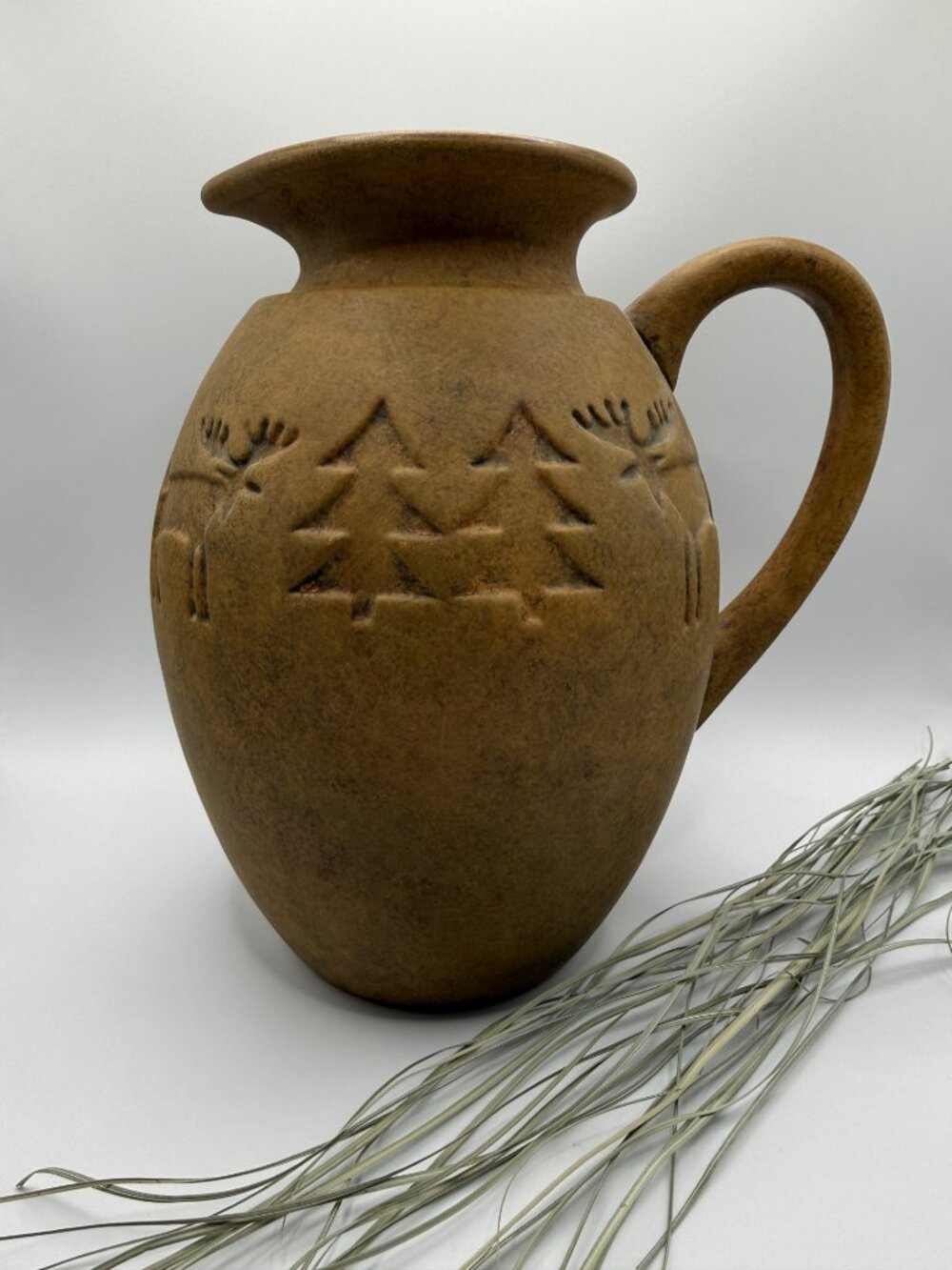 Vintage Napco 'Northwoods Motif' Ceramic Pitcher